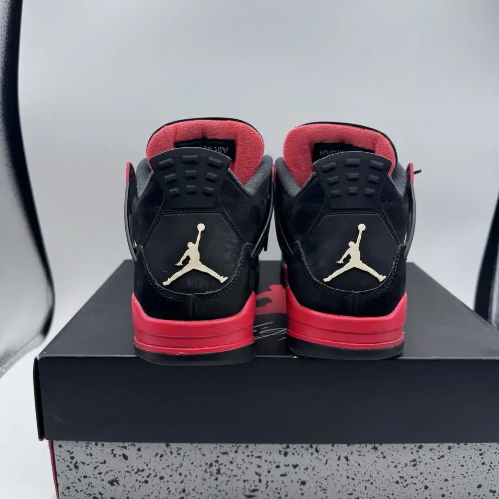Air Jordan 4 Retro Red Thunder/Black, Size 9, CT8527-016